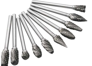 Фрезы твердосплавные из карбида вольфрама. Набор 10 шт. Борфрезы. Для 