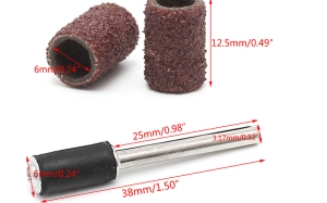 Насадки шлифовальные D 6mm.. Зернистость 80.головки шлифовальные 9 шт