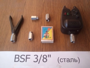 Рибацька гайка для род пода BSF 3/8 для вкручування сигналізатора