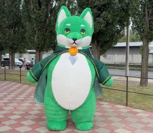 Аниматорский костюм надувной - ходячий щит бренда 240 см 4 часа работы