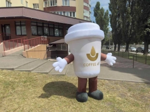 Аниматорский костюм надувной - ходячий щит бренда 240 см 4 часа работы